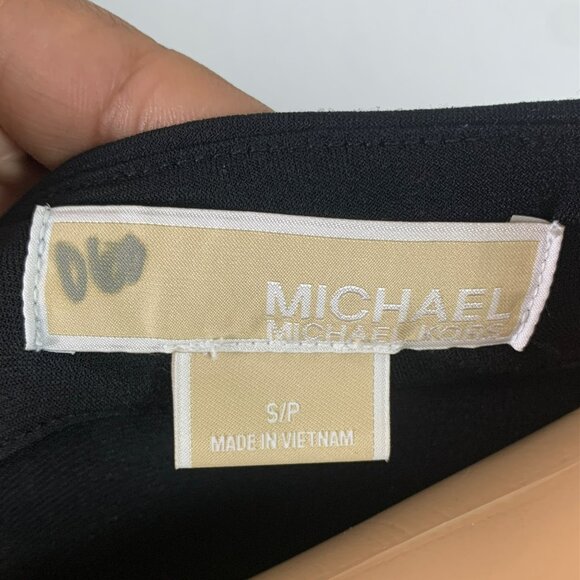 🟣🟣🟣 MICHAEL KORS Women's Size Small Petite Puff Sleeve Studded Tunic Dress - Picture 6 of 9